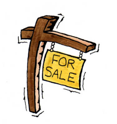 for sale sign figure